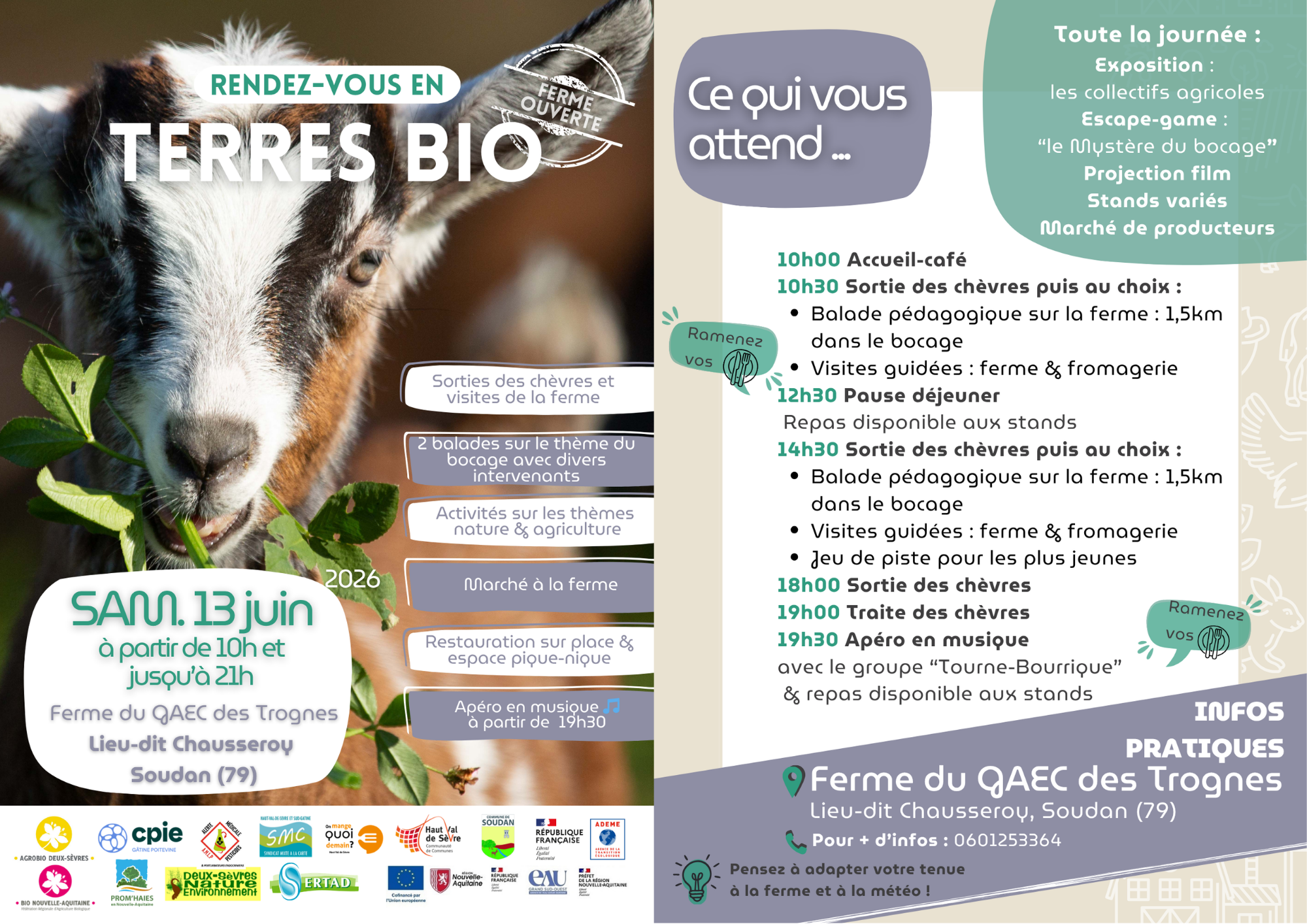 Fermes ouvertes RDV en Terres bio