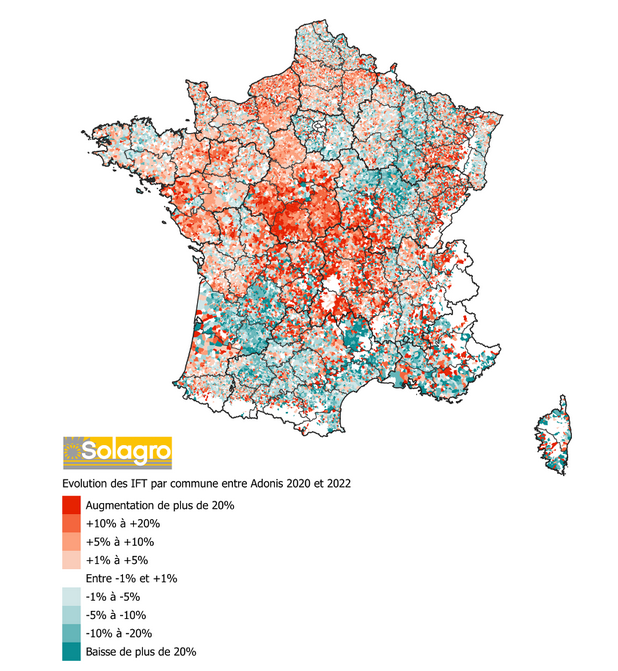 Carte pesticide Solagro 2024