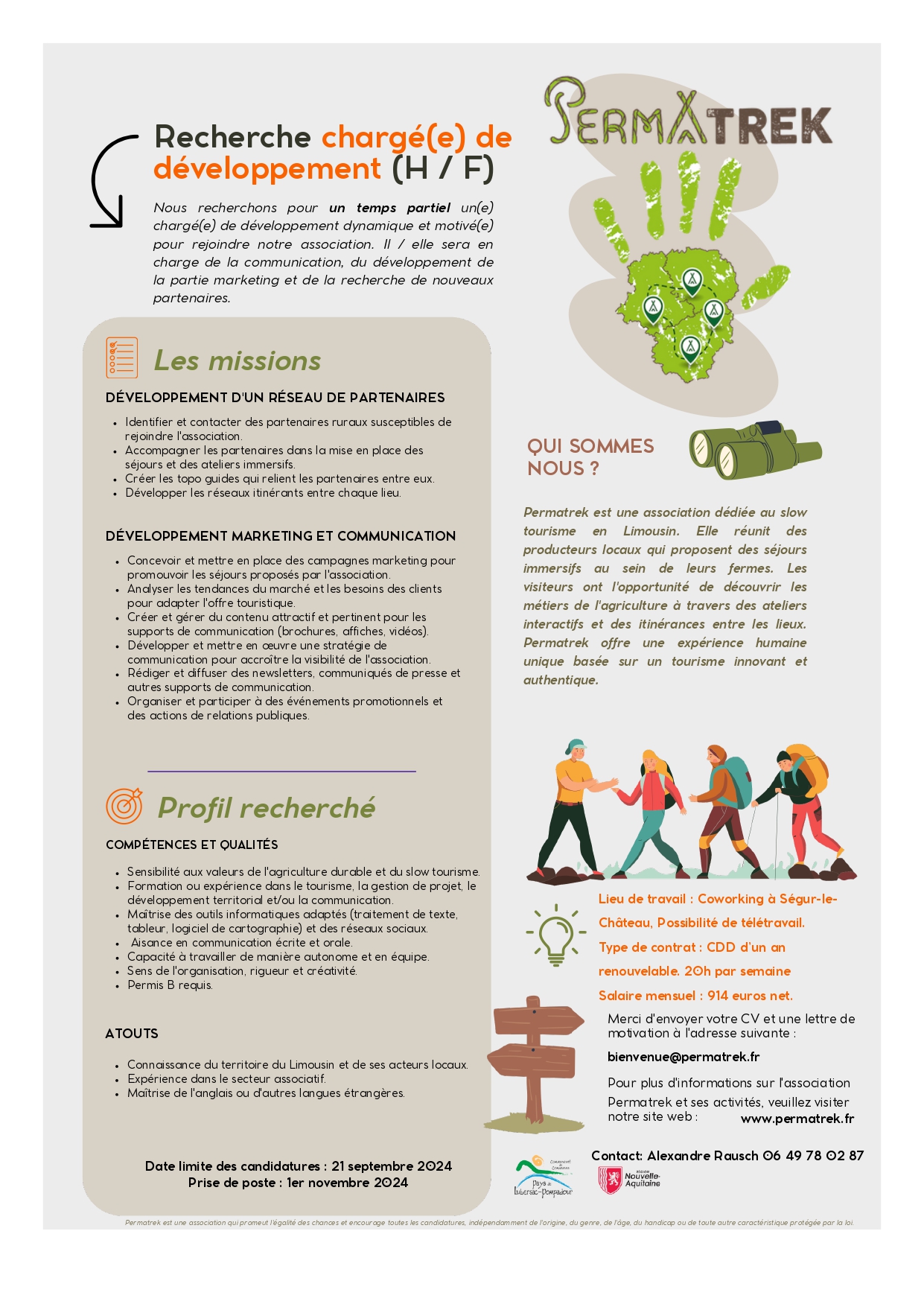 fiche de poste Permatrek page 0001