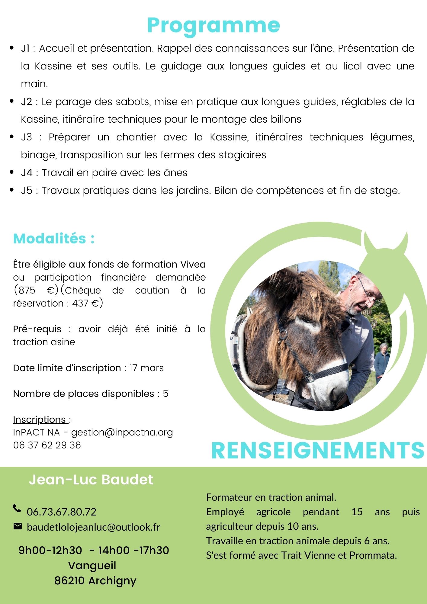 2025 Perf Formation traction âsine avec la Kassine2